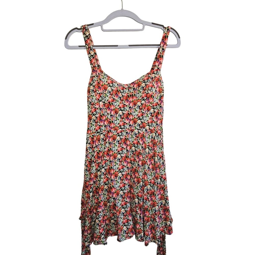 Sidecca Floral Print Dress L Multicolor